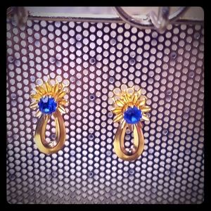 Vintage Avon Three In One Birthstone Earrings